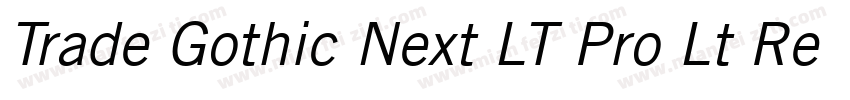 Trade Gothic Next LT Pro Lt Regula字体转换